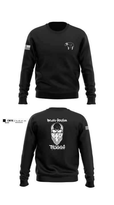 Delta Company 1-114th Infantry 53966705 Crew Neck Sweatshirt - 1