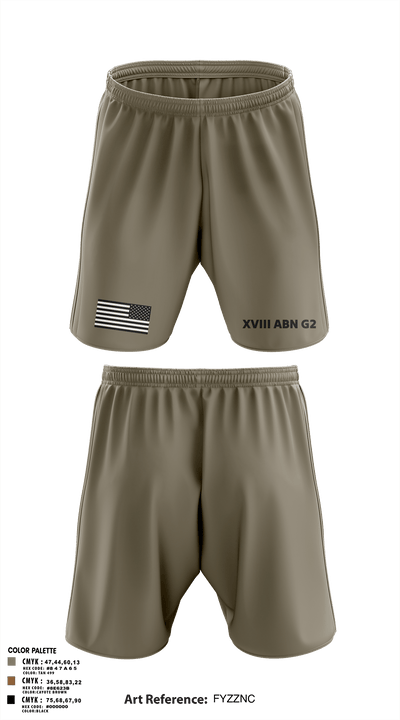 XVIII ABN G2 65000076 Athletic Shorts With Pockets - 1