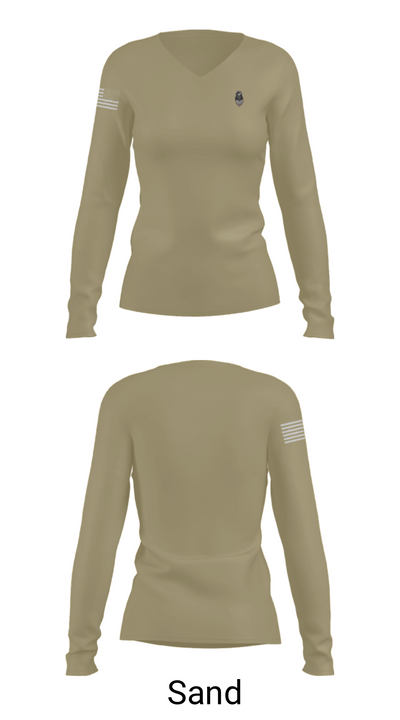 56th SOF CBRN Company 73617343 Women's Long Sleeve V-neck Shirt - 97