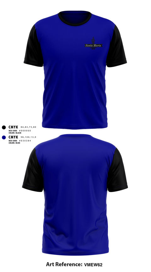 Short Sleeve Performance Shirt, Santa Maria, Men's Soccer, Teamtime, Team time, sublimation, custom sports apparel, team uniforms, spirit wear, spiritwear, sports uniforms, custom shirts, team store, custom team store, fundraiser sports, apparel fundraiser