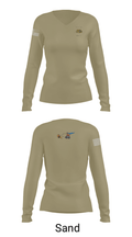 AOB-S 37277652 Women's Long Sleeve V-neck Shirt - 97