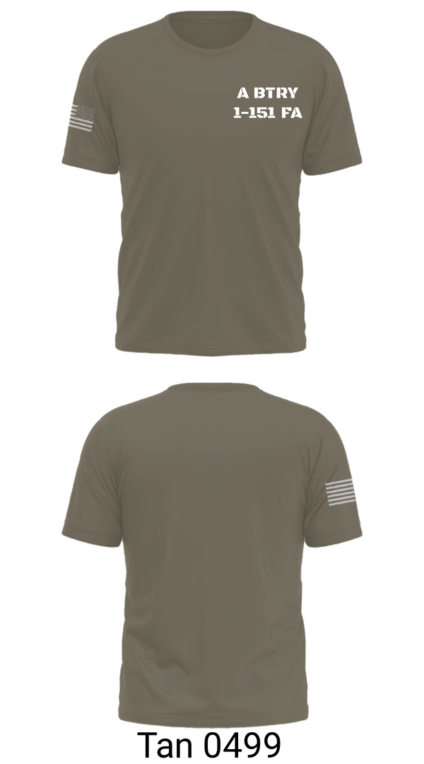Old School Cotton Feel Shirt, A BTRY 1-151 FA, National Guard, Teamtime, Team time, sublimation, custom sports apparel, team uniforms, spirit wear, spiritwear, sports uniforms, custom shirts, team store, custom team store, fundraiser sports, apparel fundraiser