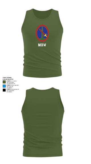 Tank Top, MDW, Army, Teamtime, Team time, sublimation, custom sports apparel, team uniforms, spirit wear, spiritwear, sports uniforms, custom shirts, team store, custom team store, fundraiser sports, apparel fundraiser
