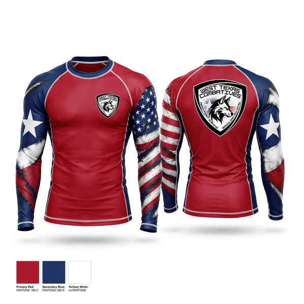 WTXC Fight Club Long Sleeve Rash Guard Shirt - 1