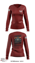 Fort Bliss DENTAC 45605501 Women's Long Sleeve V-neck Shirt - 3