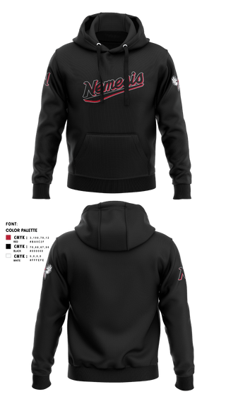 Hoodie, NEMESIS, Softball, Teamtime, Team time, sublimation, custom sports apparel, team uniforms, spirit wear, spiritwear, sports uniforms, custom shirts, team store, custom team store, fundraiser sports, apparel fundraiser