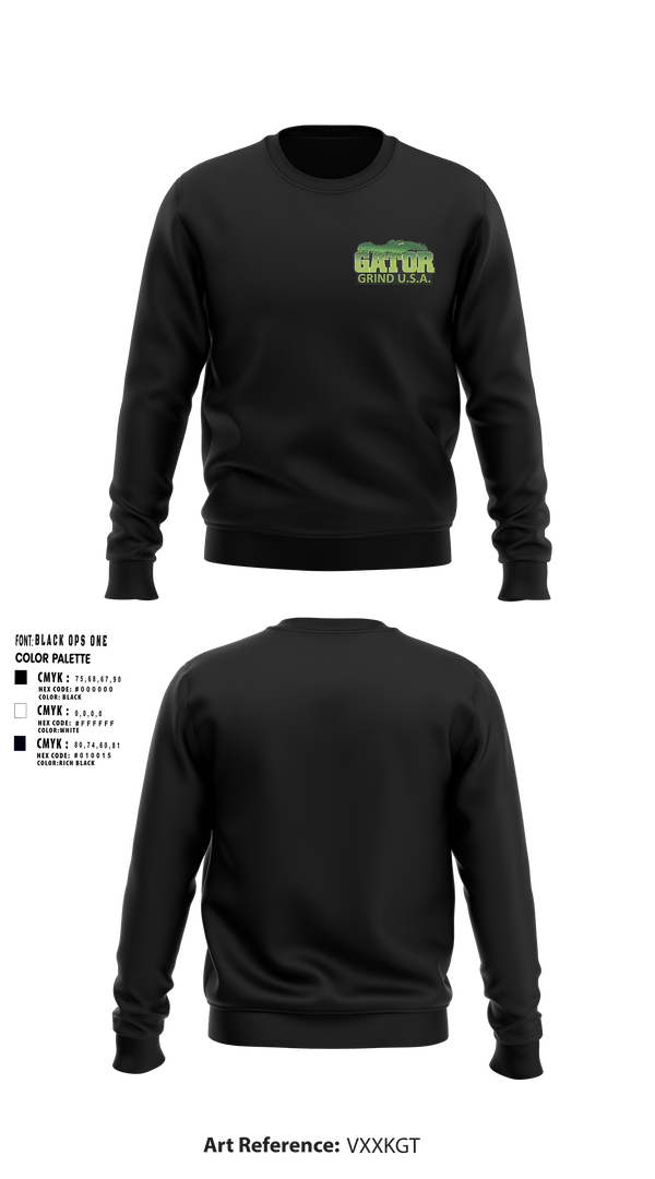 Crew Neck Sweatshirt, Gator Grind U.S.A.Gator Grind U.S.A., , Teamtime, Team time, sublimation, custom sports apparel, team uniforms, spirit wear, spiritwear, sports uniforms, custom shirts, team store, custom team store, fundraiser sports, apparel fundraiser