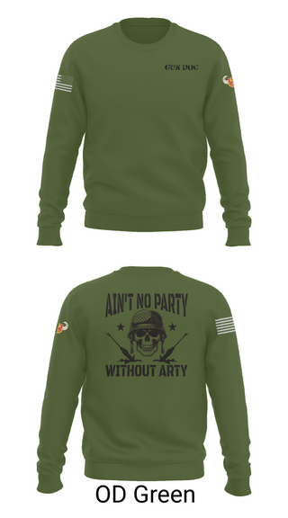Crew Neck Sweatshirt, 1-320th FA, Fox Battery, , Teamtime, Team time, sublimation, custom sports apparel, team uniforms, spirit wear, spiritwear, sports uniforms, custom shirts, team store, custom team store, fundraiser sports, apparel fundraiser