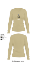 Ortiz 96148832 Women's Long Sleeve V-neck Shirt - 82