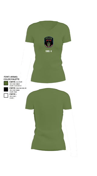 Women's Short Sleeve Vneck Shirt, SRG 4, Police, Teamtime, Team time, sublimation, custom sports apparel, team uniforms, spirit wear, spiritwear, sports uniforms, custom shirts, team store, custom team store, fundraiser sports, apparel fundraiser