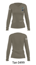 SMW 777 26525644 Women's Long Sleeve V-neck Shirt - 77