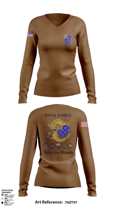 undefined Women's Long Sleeve V-neck Shirt - 22