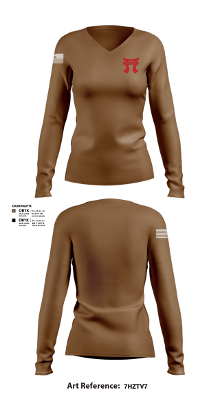 Women's Long Sleeve Vneck Shirt, 1-187, Army, Teamtime, Team time, sublimation, custom sports apparel, team uniforms, spirit wear, spiritwear, sports uniforms, custom shirts, team store, custom team store, fundraiser sports, apparel fundraiser