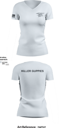 HuggersKiller Guppies 1453423 Women's Short Sleeve V-neck Shirt - 5