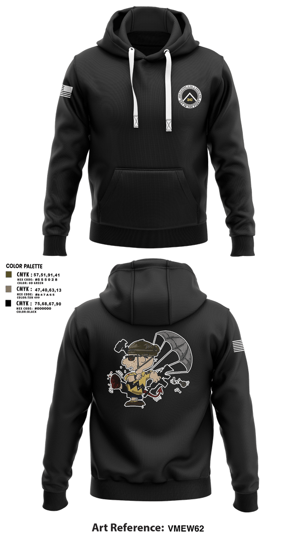 Hoodie, 3rd Platoon, CCo, 1-508th PIR, , Teamtime, Team time, sublimation, custom sports apparel, team uniforms, spirit wear, spiritwear, sports uniforms, custom shirts, team store, custom team store, fundraiser sports, apparel fundraiser