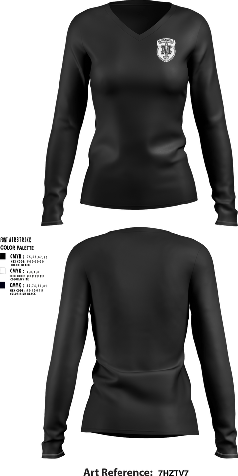 Women's Long Sleeve Vneck Shirt, MORGANVILLE EMSMORGANVILLE EMS, , Teamtime, Team time, sublimation, custom sports apparel, team uniforms, spirit wear, spiritwear, sports uniforms, custom shirts, team store, custom team store, fundraiser sports, apparel fundraiser