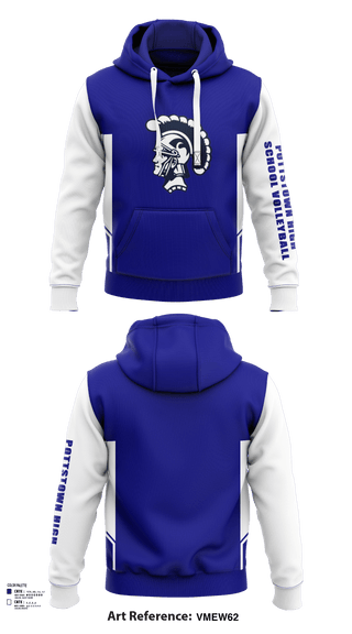 Hoodie, Pottstown High School Volleyball, Women's Volleyball, Teamtime, Team time, sublimation, custom sports apparel, team uniforms, spirit wear, spiritwear, sports uniforms, custom shirts, team store, custom team store, fundraiser sports, apparel fundraiser