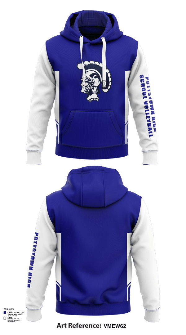Hoodie, Pottstown High School Volleyball, Women's Volleyball, Teamtime, Team time, sublimation, custom sports apparel, team uniforms, spirit wear, spiritwear, sports uniforms, custom shirts, team store, custom team store, fundraiser sports, apparel fundraiser