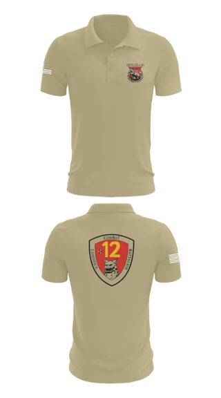 Short Sleeve Performance Polo, CLB 12, Marines, Teamtime, Team time, sublimation, custom sports apparel, team uniforms, spirit wear, spiritwear, sports uniforms, custom shirts, team store, custom team store, fundraiser sports, apparel fundraiser