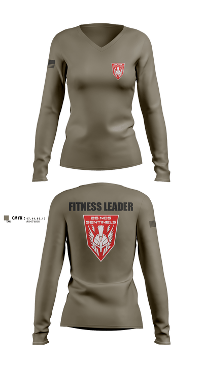 Sentinels 92817146 Women's Long Sleeve V-neck Shirt - 2