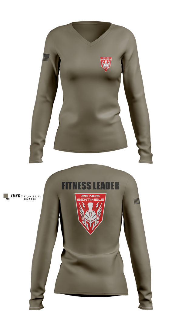 Women's Long Sleeve Vneck Shirt, Sentinels, Air Force, Teamtime, Team time, sublimation, custom sports apparel, team uniforms, spirit wear, spiritwear, sports uniforms, custom shirts, team store, custom team store, fundraiser sports, apparel fundraiser