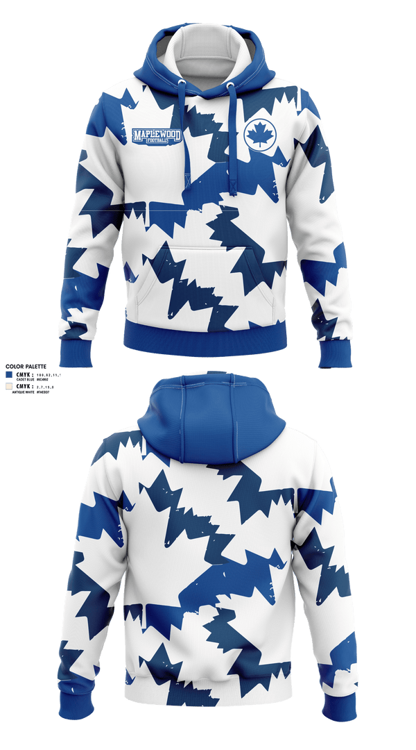 Hoodie, Maplewood Football, Football, Teamtime, Team time, sublimation, custom sports apparel, team uniforms, spirit wear, spiritwear, sports uniforms, custom shirts, team store, custom team store, fundraiser sports, apparel fundraiser