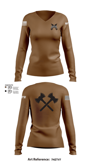 Women's Long Sleeve Vneck Shirt, Mortars, Army, Teamtime, Team time, sublimation, custom sports apparel, team uniforms, spirit wear, spiritwear, sports uniforms, custom shirts, team store, custom team store, fundraiser sports, apparel fundraiser