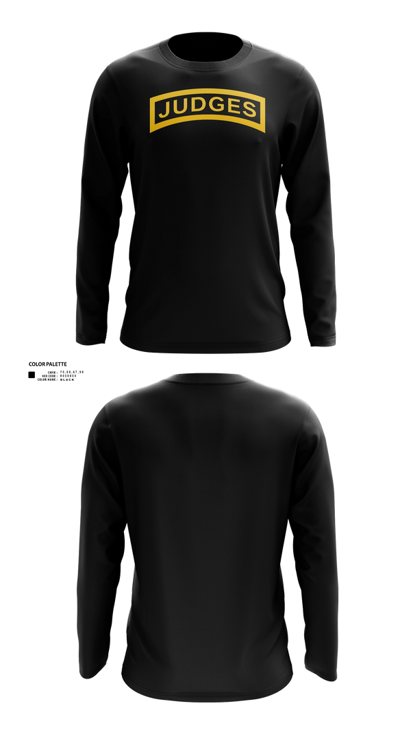 1st Platoon Judges, 10th Chemical Company 40480140 Long Sleeve Performance Shirt - 51