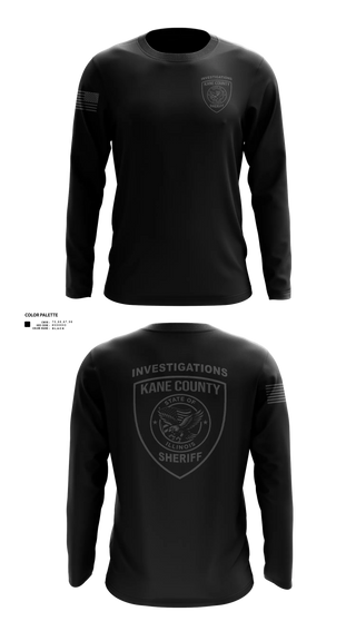 Kane County Investigations 37258126 Long Sleeve Performance Shirt - 30
