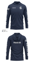 St George Police K9 5470782 Long Sleeve Performance Shirt with hood - 100