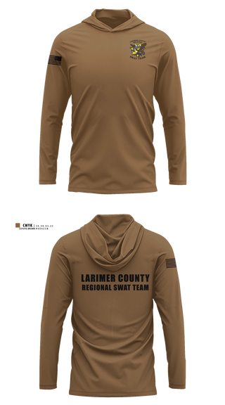 Larimer County Swat Long Sleeve Performance Shirt with hood - 3
