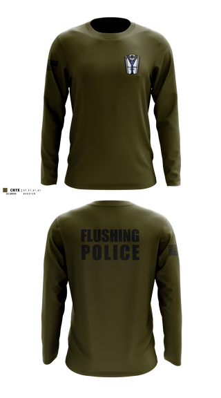 Flushing Police Department 31857858 Long Sleeve Performance Shirt - 3
