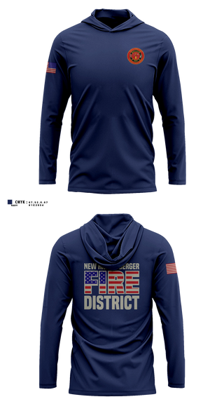 NEW HAVEN - BERGER FIRE DISTRICT Long Sleeve hooded sunshirt - 11