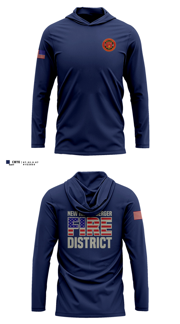 NEW HAVEN - BERGER FIRE DISTRICT Long Sleeve hooded sunshirt - 11