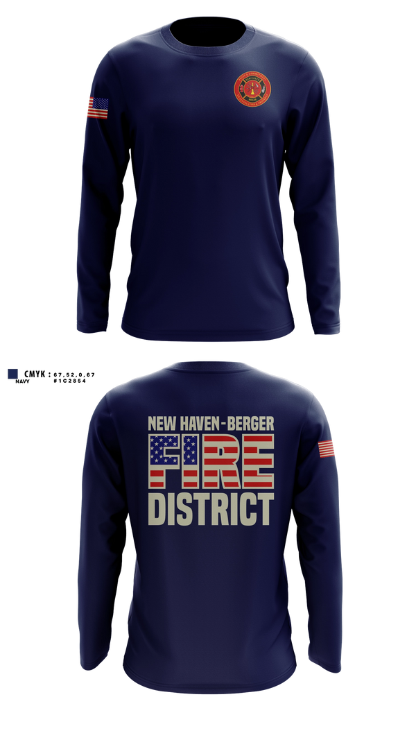 NEW HAVEN - BERGER FIRE DISTRICT Long Sleeve Performance Shirt - 11