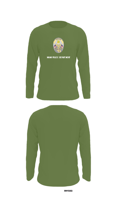 Miami Police Department 88232990 Long Sleeve Performance Shirt - 50