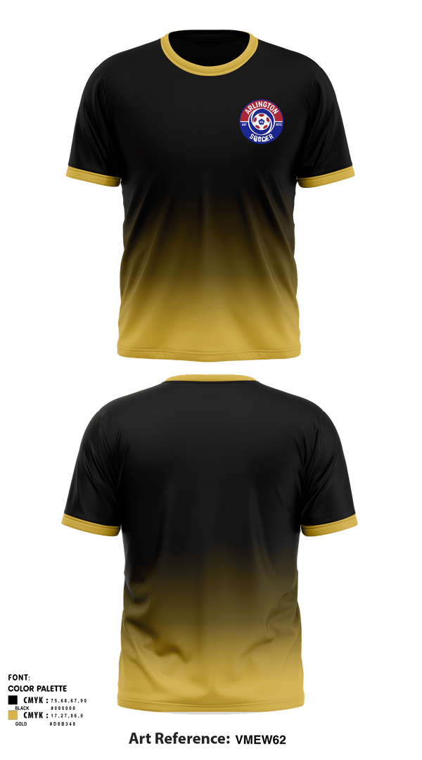 Short Sleeve Performance Shirt, Arlington, Men's Soccer, Teamtime, Team time, sublimation, custom sports apparel, team uniforms, spirit wear, spiritwear, sports uniforms, custom shirts, team store, custom team store, fundraiser sports, apparel fundraiser