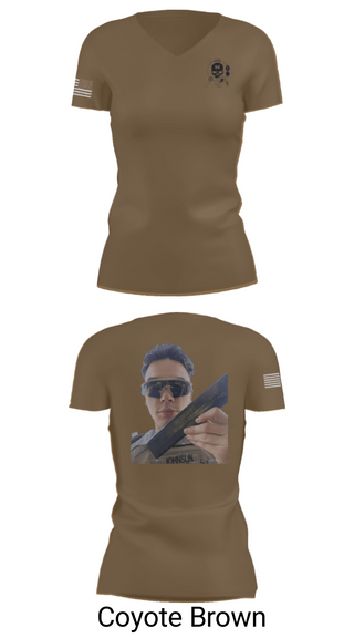 Women's Short Sleeve Vneck Shirt, 374TH CECI, Army, Teamtime, Team time, sublimation, custom sports apparel, team uniforms, spirit wear, spiritwear, sports uniforms, custom shirts, team store, custom team store, fundraiser sports, apparel fundraiser