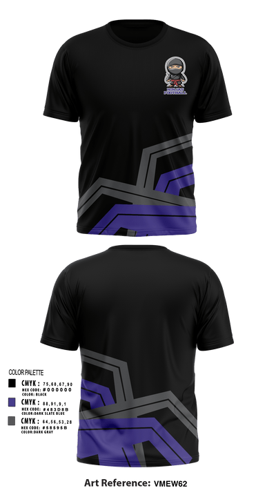 Ninjas 18629582 Short Sleeve Performance Shirt - 1