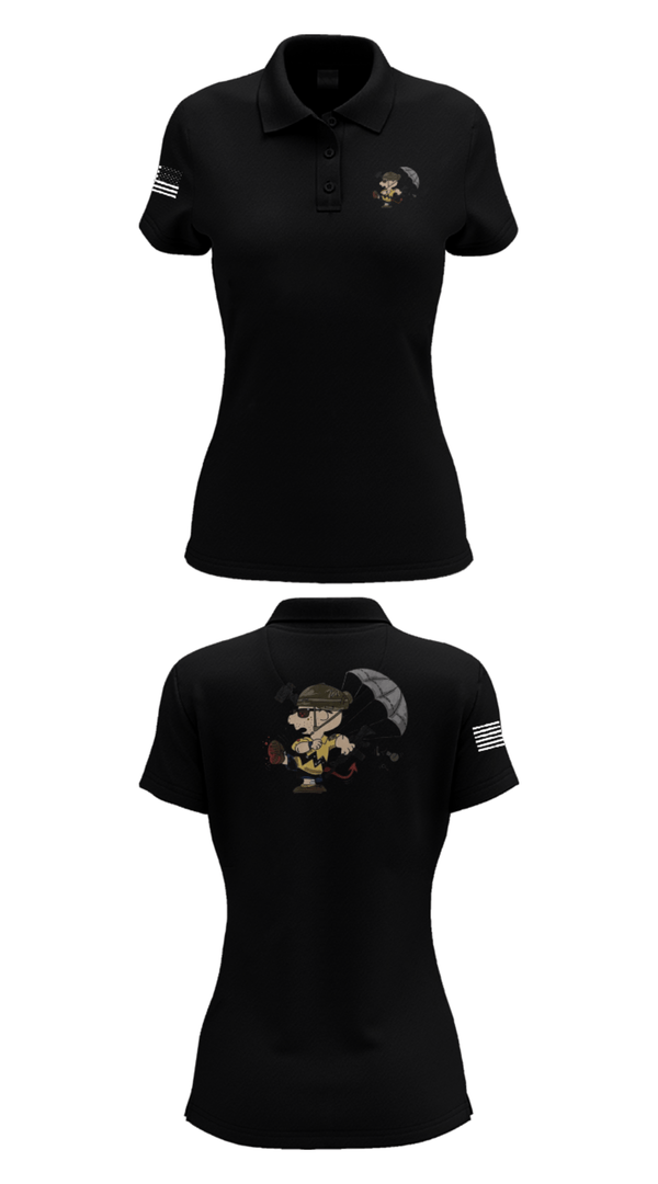Women's Short Sleeve Performance Polo, 1-508th PIR, Army, Teamtime, Team time, sublimation, custom sports apparel, team uniforms, spirit wear, spiritwear, sports uniforms, custom shirts, team store, custom team store, fundraiser sports, apparel fundraiser
