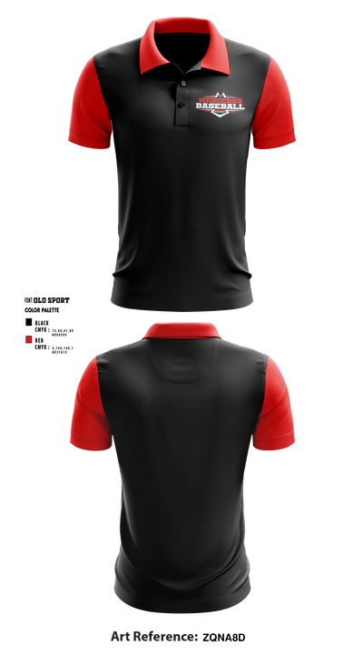Mercedes Baseball Academy 36036344 Short Sleeve Performance Polo - 1