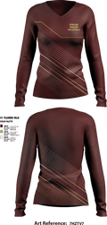Spokane 21692827 Women's Long Sleeve V-neck Shirt - 1