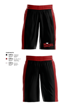 Mens Basketball Shorts, KINGS, Men's Basketball, Teamtime, Team time, sublimation, custom sports apparel, team uniforms, spirit wear, spiritwear, sports uniforms, custom shirts, team store, custom team store, fundraiser sports, apparel fundraiser