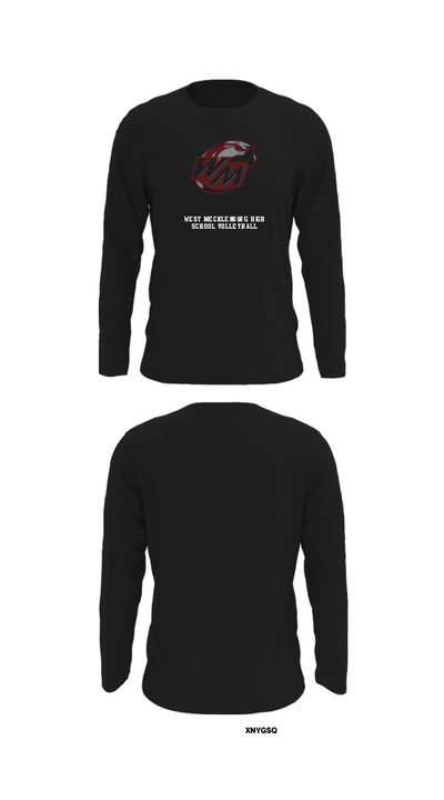 West Mecklenburg High School Volleyball 81317754 Long Sleeve Performance Shirt - 27