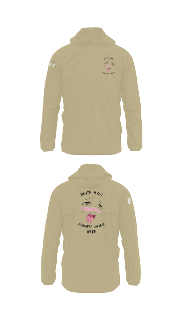 Windbreaker, 380th HVAC, , Teamtime, Team time, sublimation, custom sports apparel, team uniforms, spirit wear, spiritwear, sports uniforms, custom shirts, team store, custom team store, fundraiser sports, apparel fundraiser