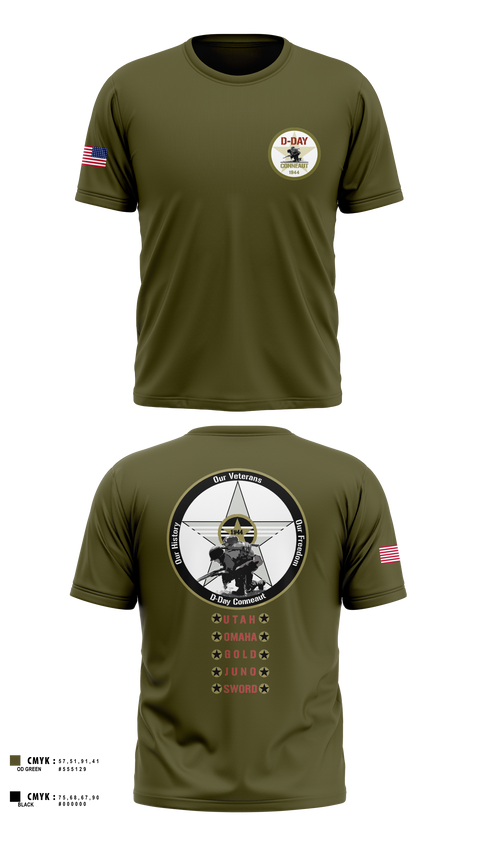 Short Sleeve Performance Shirt, D-Day Ohio, Inc, , Teamtime, Team time, sublimation, custom sports apparel, team uniforms, spirit wear, spiritwear, sports uniforms, custom shirts, team store, custom team store, fundraiser sports, apparel fundraiser