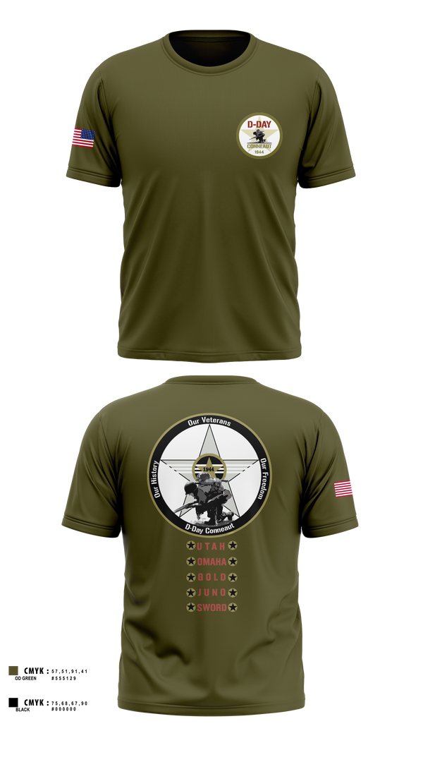 Short Sleeve Performance Shirt, D-Day Ohio, Inc, , Teamtime, Team time, sublimation, custom sports apparel, team uniforms, spirit wear, spiritwear, sports uniforms, custom shirts, team store, custom team store, fundraiser sports, apparel fundraiser