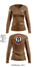 823 Base Defense Squadron 41934772 Women's Long Sleeve V-neck Shirt - 1