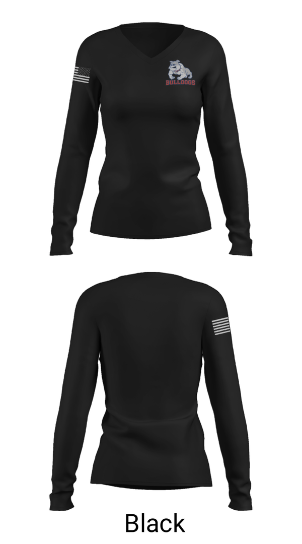 Women's Long Sleeve Vneck Shirt, Tougaloo College Volleyball, Women's Volleyball, Teamtime, Team time, sublimation, custom sports apparel, team uniforms, spirit wear, spiritwear, sports uniforms, custom shirts, team store, custom team store, fundraiser sports, apparel fundraiser
