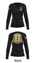 322 civil affairs brigade 15176407 Women's Long Sleeve V-neck Shirt - 37